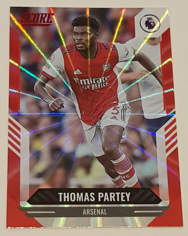 2021-22 Panini Score Premier League Thomas Partey #195 Red Laser Parallel Trading Card