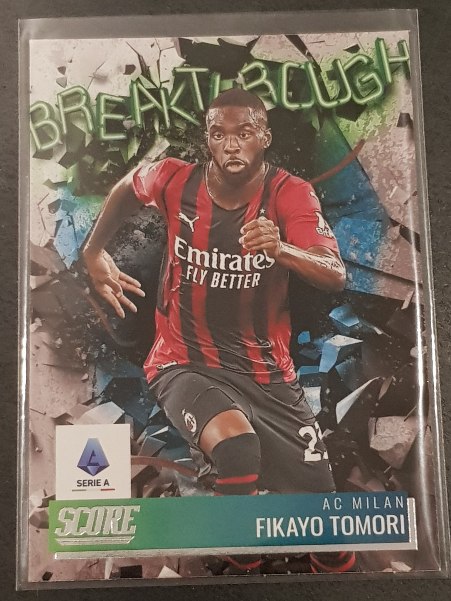 2021-22 Panini Score Serie A Breakthrough Fikayo Tomori #16 Trading Card