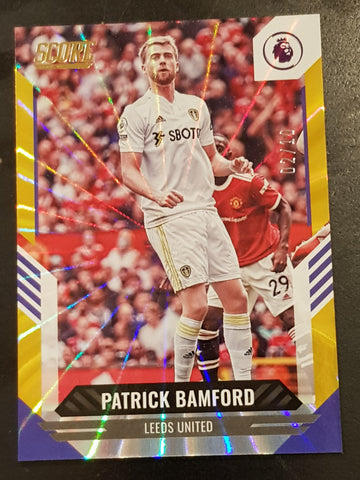 2021-22 Panini Score Premier League Patrick Bamford #140 Gold Laser Parallel /10 Trading Card