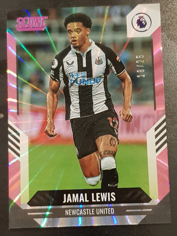 2021-22 Panini Score Premier League Jamal Lewis #42 Pink Laser Parallel /25 Trading Card