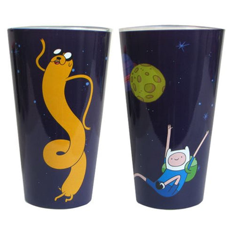 Adventure Time Characters Floating in Space Pint Glass