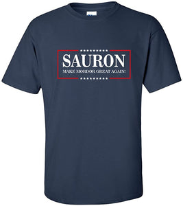 Sauron Make Mordor Great Again! T-Shirt XL Navy Blue