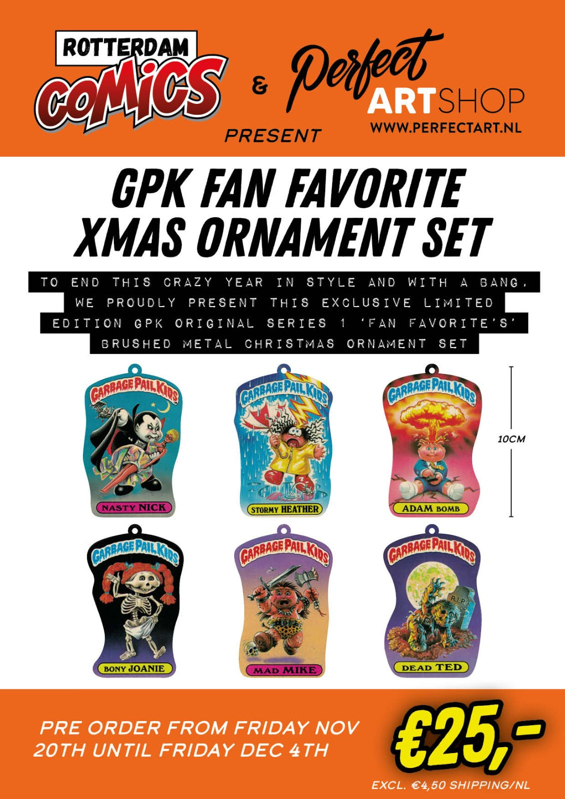 GPK 'Fan's Favorite' XMas Ornament Set