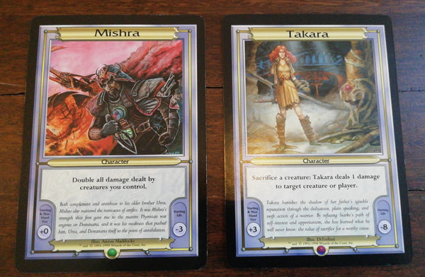 Magic the Gathering - Vanguard Mishra + Takara Oversized Trading Card Lot NM/MT