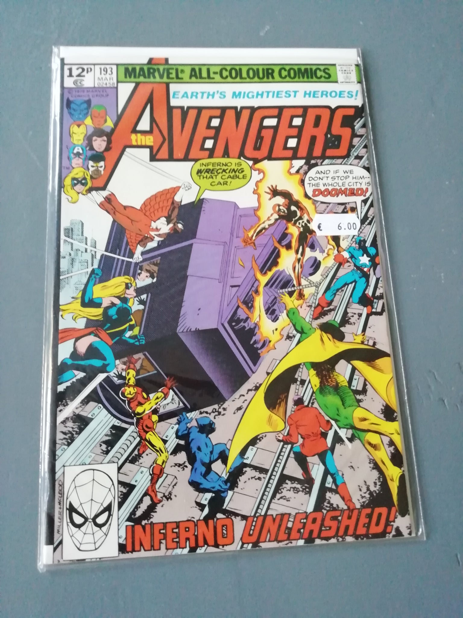 Avengers #193 VF- (Pence edition)