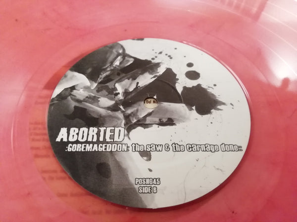 Aborted - Goremageddon the Saw and the Carnage Done - Limited Edition Pink Marble Vinyl (2003)