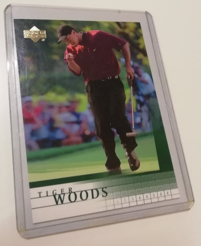 2001 Upper Deck Golf Tiger Woods Rookie Trading Card NM