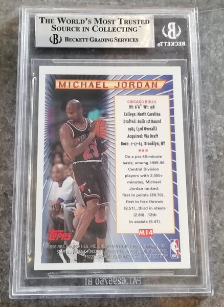 1996-97 Topps Mystery Finest Michael Jordan #M14 (Borderless) Trading Card