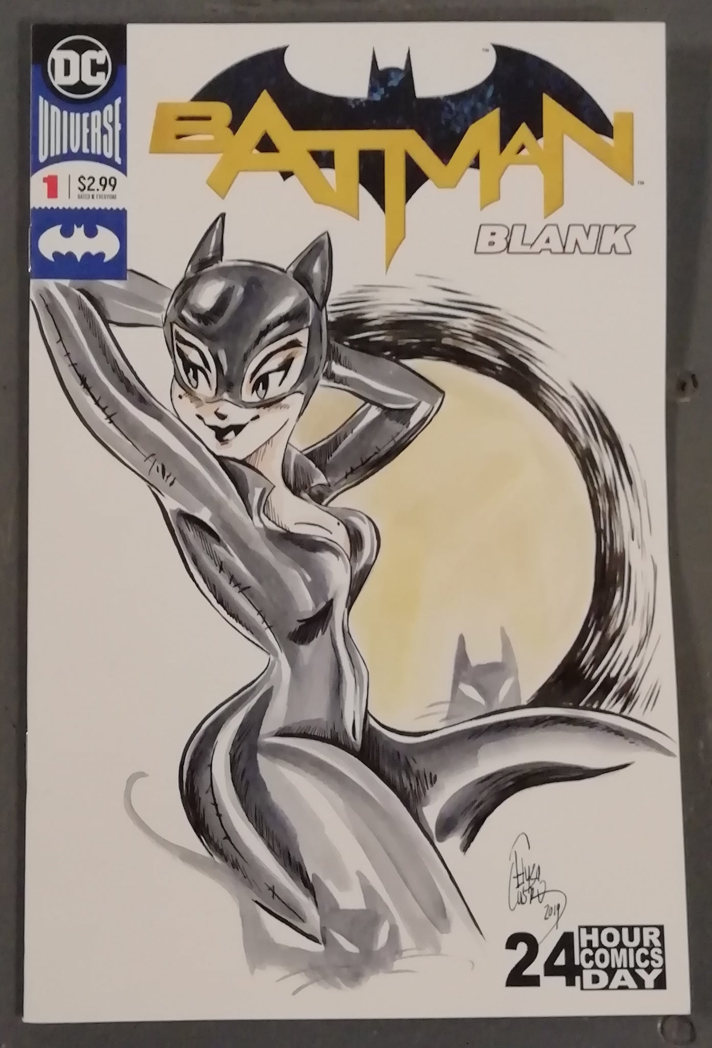 Batman #1 "Catwoman" Original Art Cover by Elysa Castro