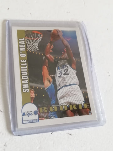 1992-93 NBA Hoops Shaquille O'Neal Rookie Trading Card
