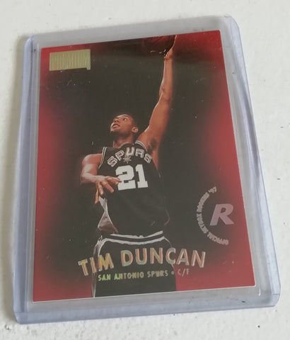 1997-98 Skybox Premium Tim Duncan #112 Rookie Trading Card