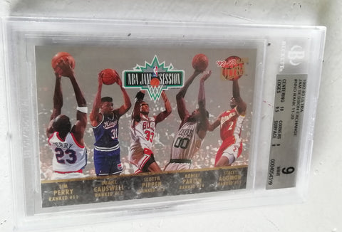 1992-93 Fleer Ultra NBA Jam Session Exchange BGS 9 Trading Card