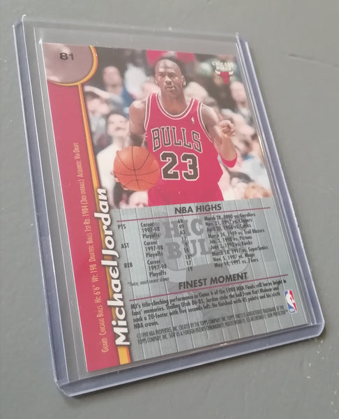 1998 Topps Finest Michael Jordan #81 Trading Card