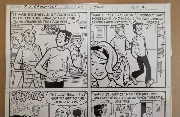 Archie's TV Laugh Out #19 Page 2 Original Art (1973)