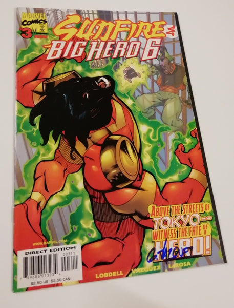 Sunfire and Big Hero 6 #1-3 NM Complete Set Gus Vazquez Signed & Remarked