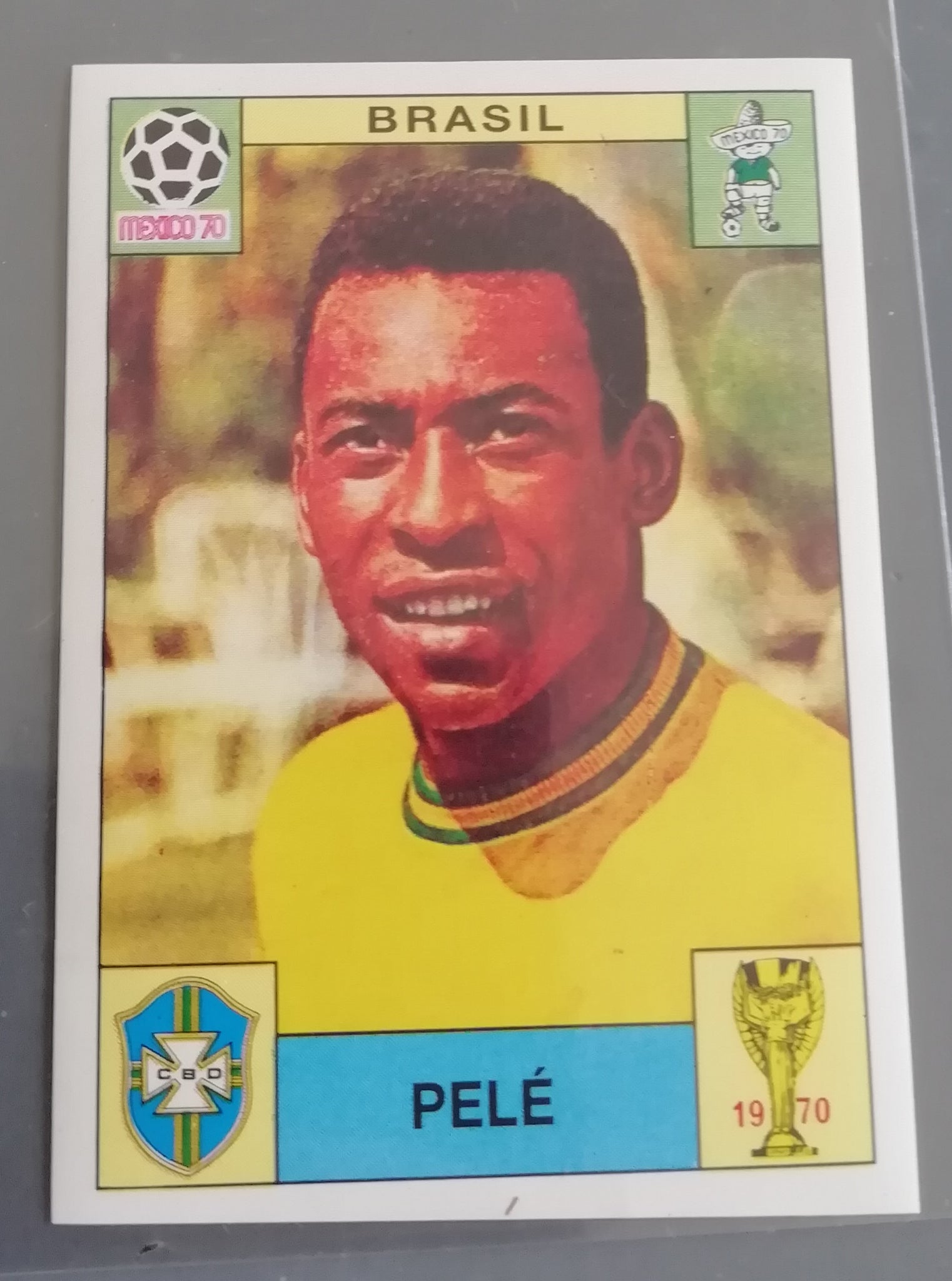 Panini World Cup Story Sonric's #38 Pele Sticker