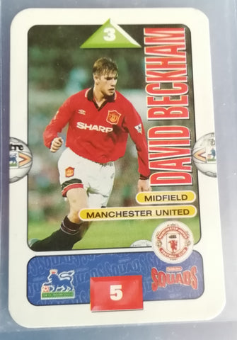 1996 Subbuteo Squads David Beckham Rookie Trading Card