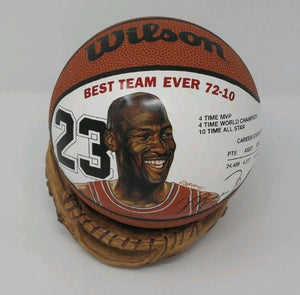 Michael Jordan 90's Wilson Litho Mini Basketball