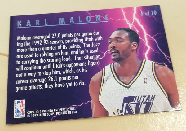 1993-94 Fleer Ultra Scoring Kings Karl Malone Trading Card