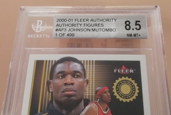 2000-01 Fleer Authority Figure #AF3 BGS 8.5 Trading Card