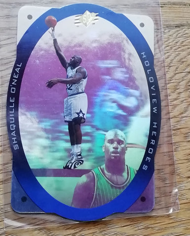 1995-96 Upper Deck SPx Shaquille O'Neal Holoview Heroes #H10 Trading Card NM