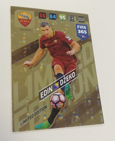2017-18 Panini Adrenalyn FIFA 365 Edin Dzeko Limited Edition Trading Card