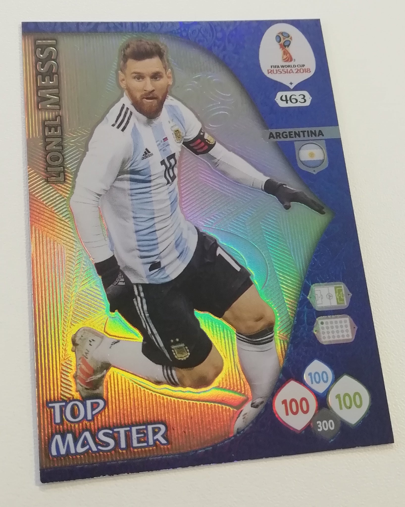 FIFA World Cup 2018 Top Master Lionel Messi #464 Trading Card