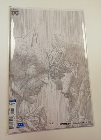 Batman #50 VF/NM Jim Lee 1/100 Sketch Variant