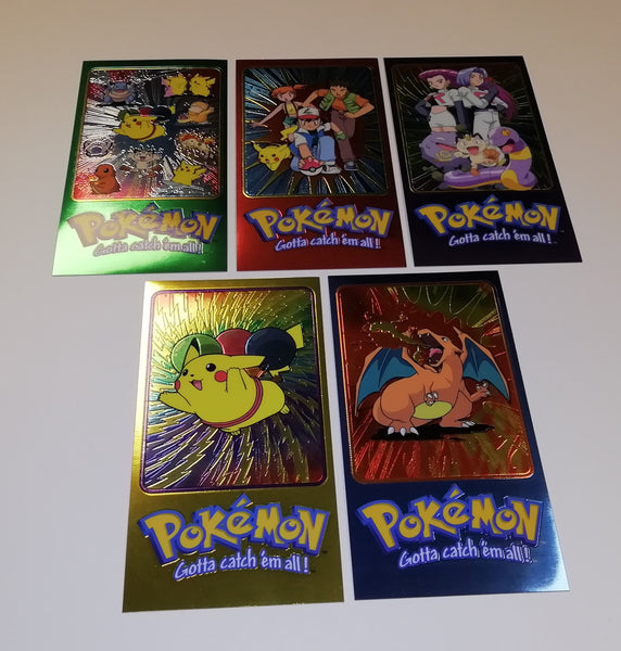 Pokemon Series 2 Topps Chrome Jumbo 5-Card Set NM/MT