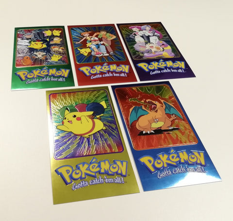 Pokemon Series 2 Topps Chrome Jumbo 5-Card Set NM/MT