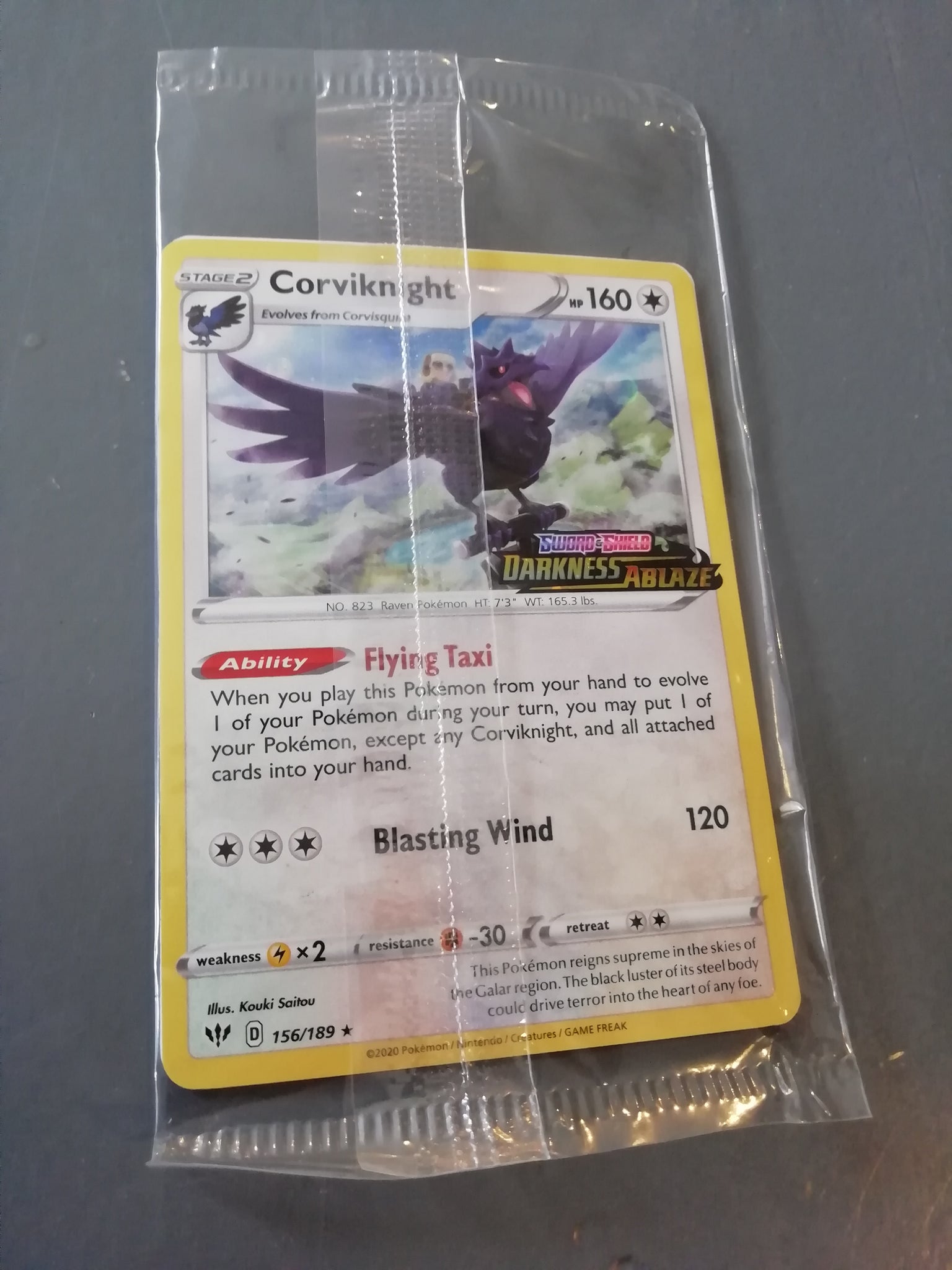 Pokemon Sword & Shield Darkness Ablaze - Corviknight Trading Card Prom Rotterdam Comics Pokemon Sword & Shield Darkness Ablaze - Corviknight Trading Card Prom Rotterdam Comics