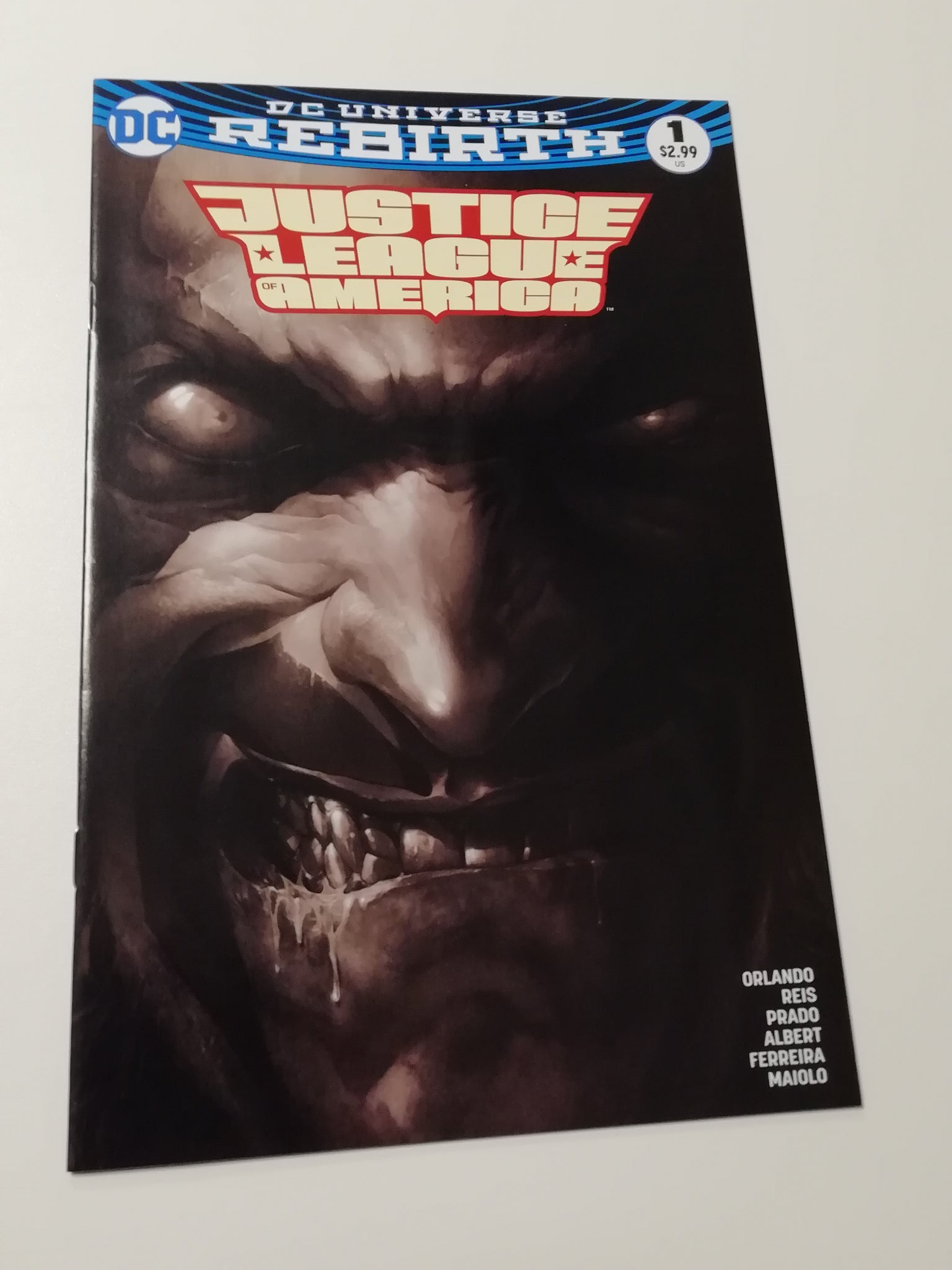 Justice League of America #1 NM- Francesco Mattina B/W Variant