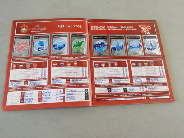 UEFA Euro 2008 Austria-Switserland Complete Sticker Album