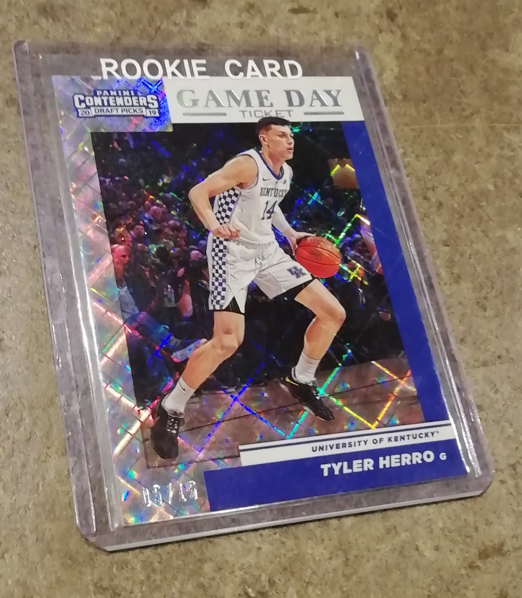 2019 Panini Contenders Draft Picks Tyler Herro #19 Diamond Parallel #05/15 Rookie Trading Card NM+