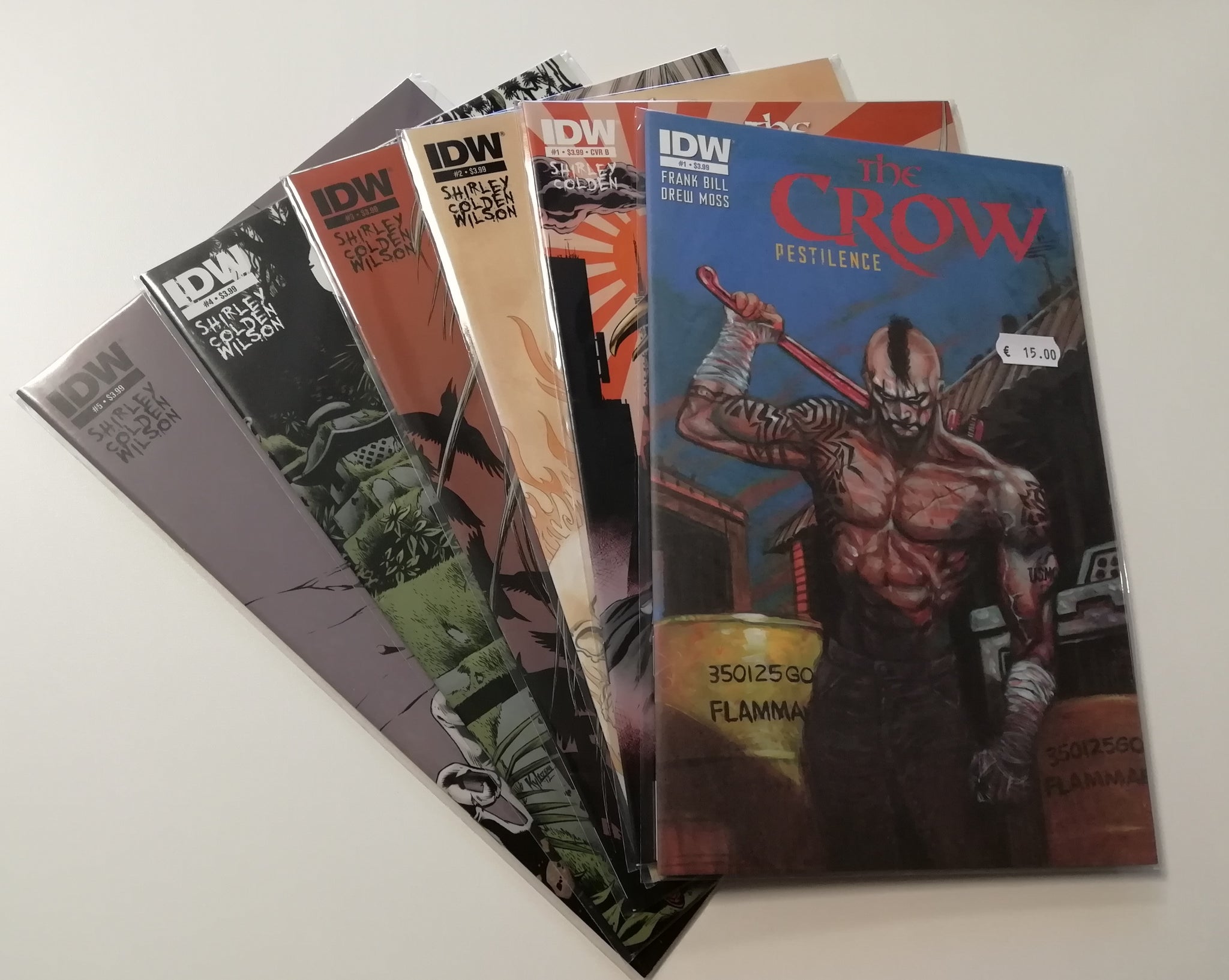 Crow Pestilence #1-5 NM Complete Set + Variant Cover