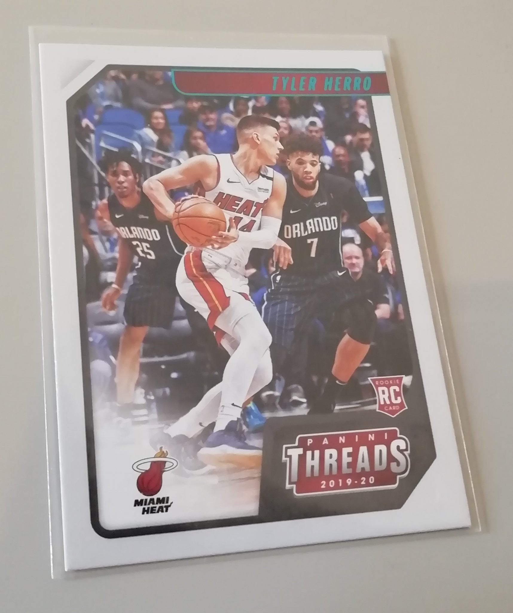 2019-20 Panini Chronicles Threads Basketball Tyler Herro #76 Rookie Trading Card