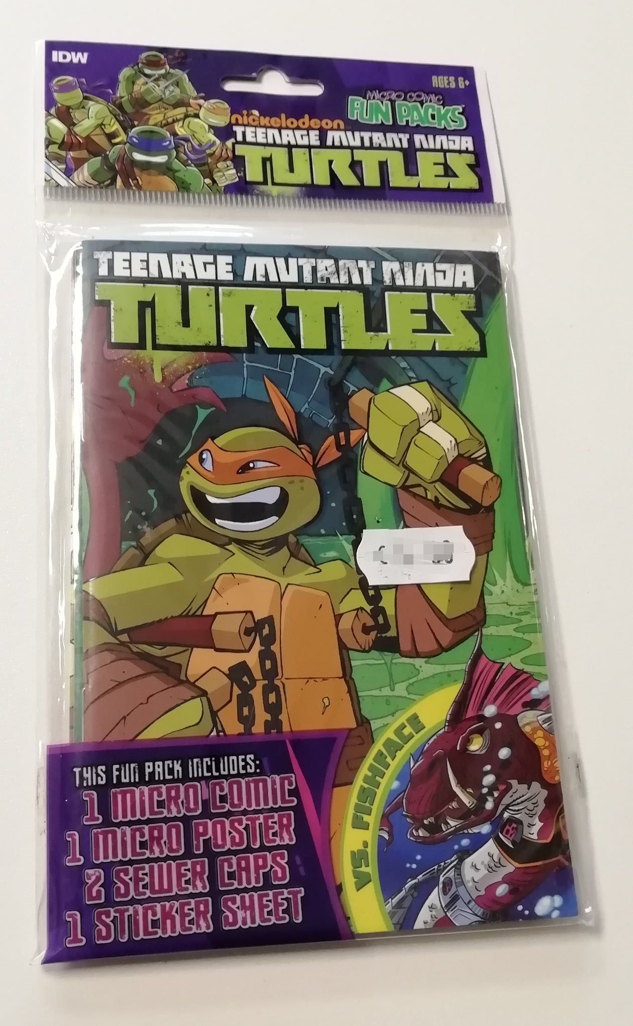 Teenage Mutant Ninja Turtles Micro-Comic Fun Pack #3 Michaelangelo NM