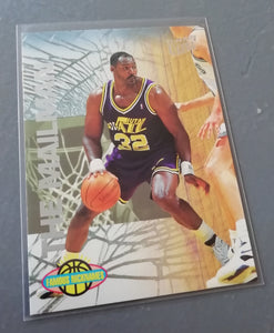1993-94 Fleer Ultra Basketball Karl Malone Famous Nicknames Trading Card NM