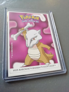 Pokemon #105 - Marowak Dunkin Trading Card Sticker