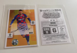 2020-21 La Liga Santander Lionel Messi #16 Signature Sticker