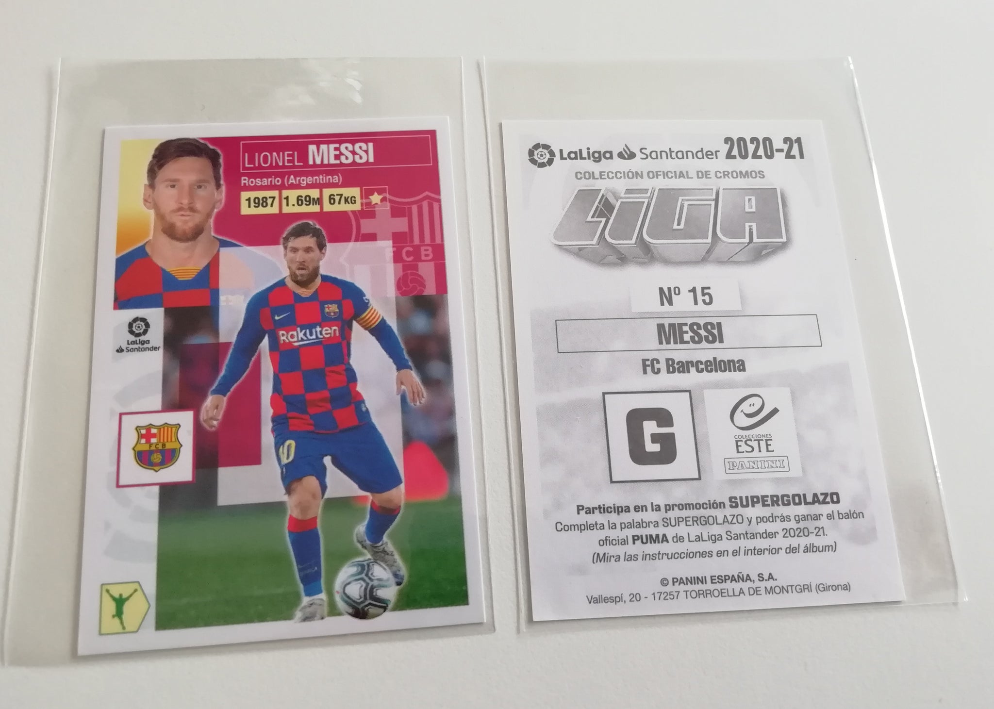 2020-21 La Liga Santander Lionel Messi #15 Sticker