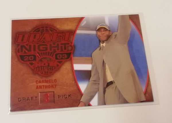 2008-09 Fleer NBA Hot Prospects Draft Night #92 Carmelo Anthony #09/25 Red Foil Trading Card NM