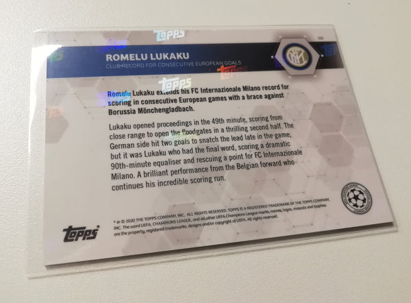 2020-21 Topps Now Champions League Romelu Lukaku #9 Trading Card MT