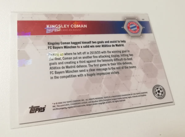 2020-21 Topps Now Champions League Kingsley Coman #8 Trading Card