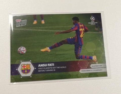 2020-21 Topps Now Champions League Ansu Fati #3 Trading Card