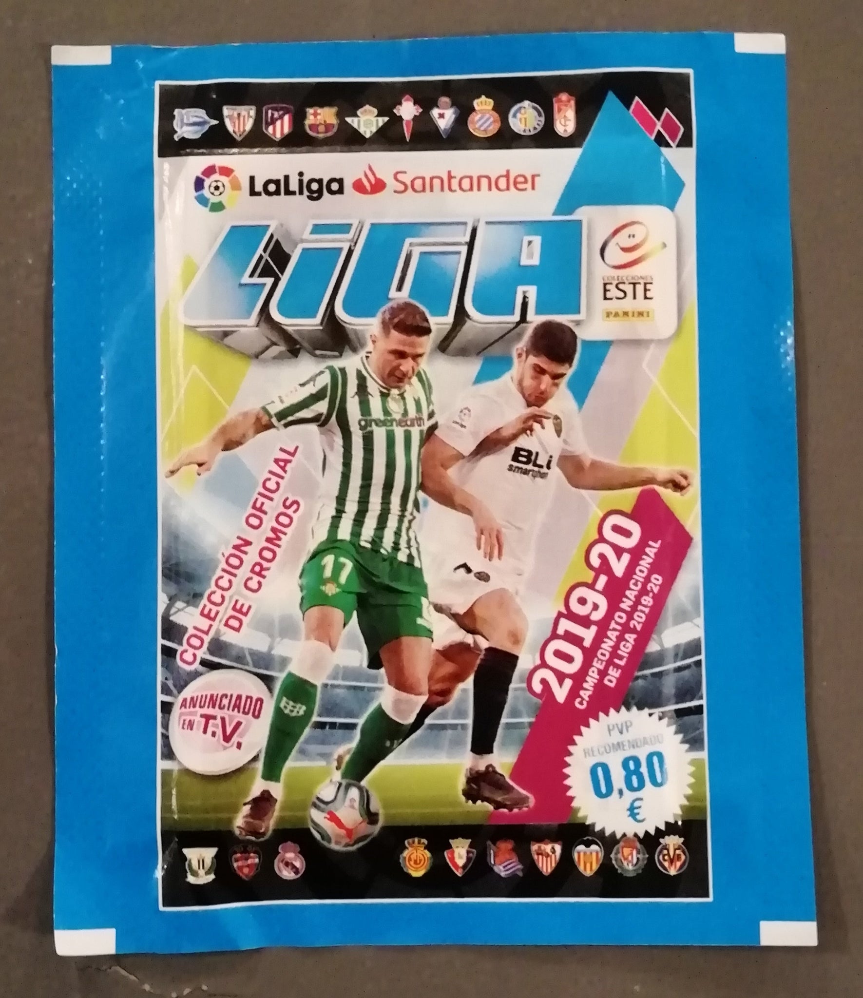 2019-20 Panini La Liga Santander Sealed Sticker Pack