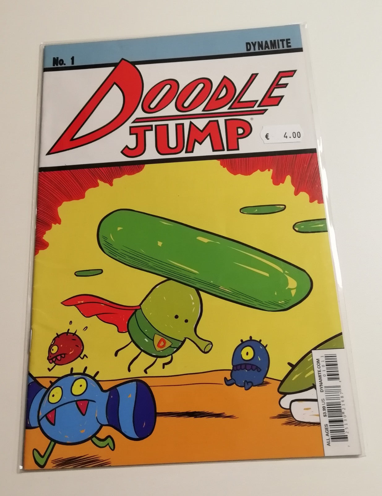 Dynamite® Doodle Jump #4 Video Game Homage Exclusive Variant Cover