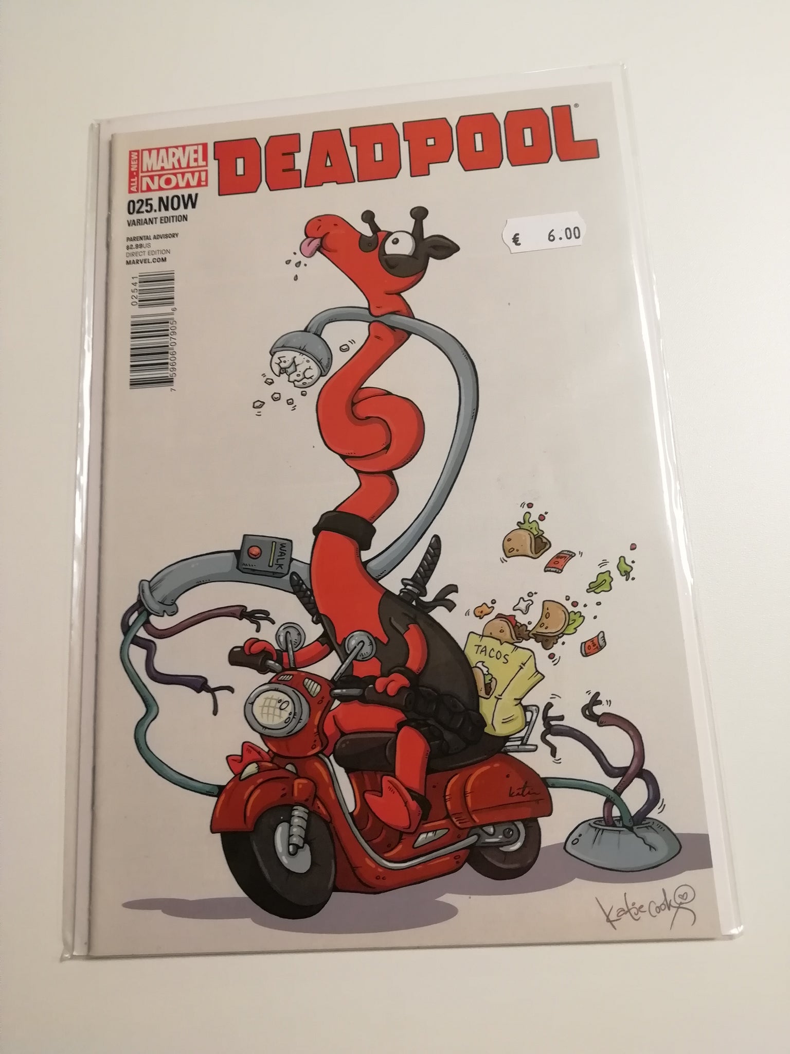 Deadpool Vol.3 #25 NM Katie Cook Animal Variant