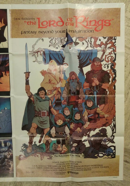 Lord of the Rings Original 41x76" US Movie Poster (1978)