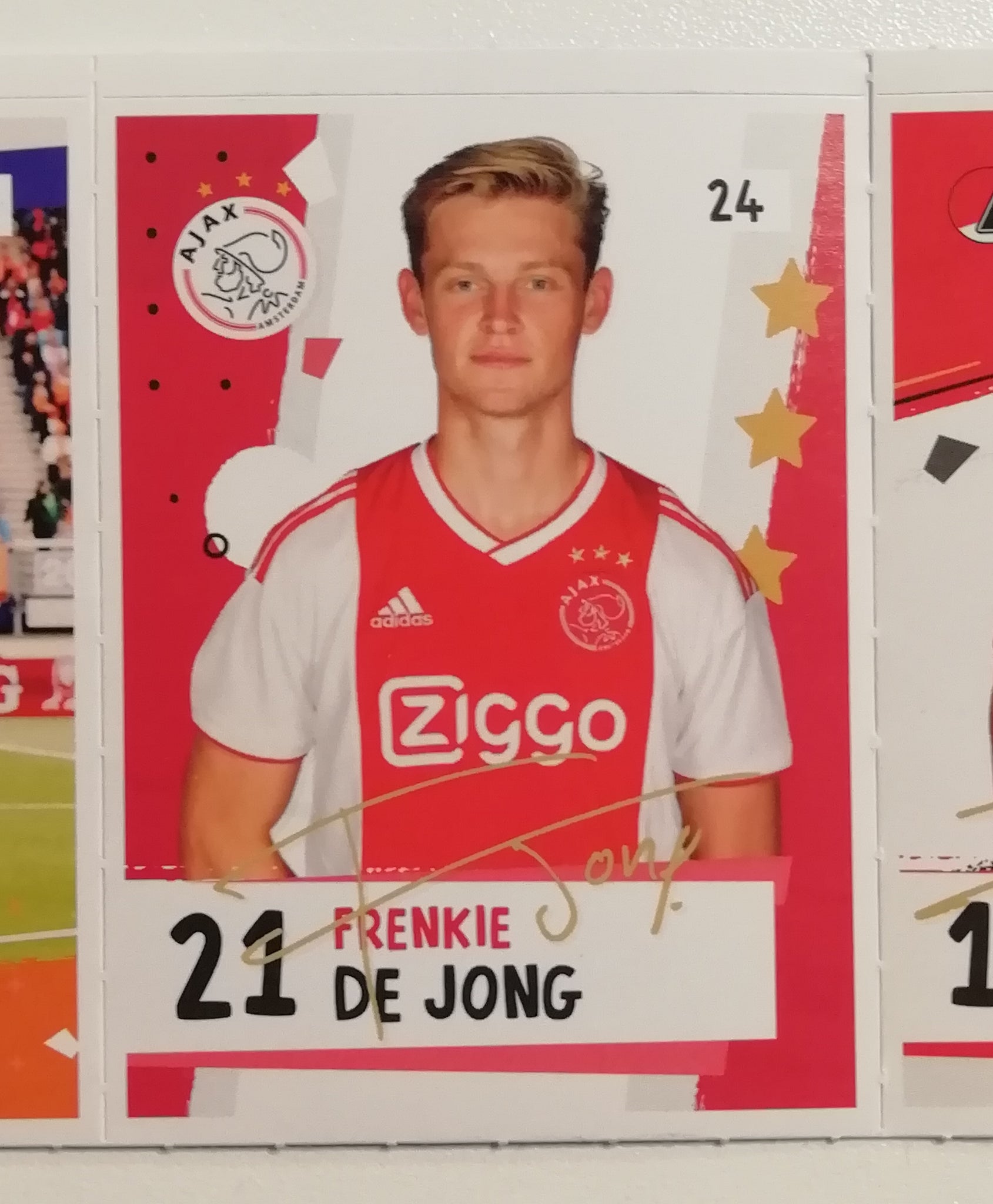 2018-19 Eredivisie Voetbalplaatjes Frenkie de Jong #24 Rookie Sticker (AH)